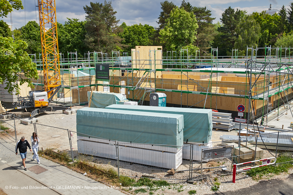 15.06.2023 - Neubau des Kindergartens und Hort für Kinder in der Quiddestraße in Neuperlach